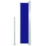 Patio Retractable Side Awning 140x300 cm Blue 317876