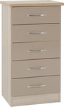 ZNTS Nevada 5 Drawer Narrow Chest 100-102-094