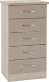 ZNTS Nevada 5 Drawer Narrow Chest 100-102-094