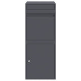 Parcel Drop Box with Storage Anthracite 41 x 38 x 103 cm Steel 874935