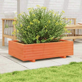 Garden Planter Wax Brown 90x60x26.5 cm Solid Wood Pine 847345