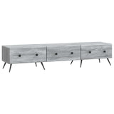 TV Cabinet Grey Sonoma 147 x 34.5 x 30 cm Engineered Wood 895631