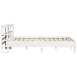 Bed Frame without Mattress White 140x190 cm Solid Wood Pine 3306160
