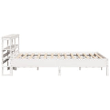 Bed Frame without Mattress White 140x190 cm Solid Wood Pine 3306160