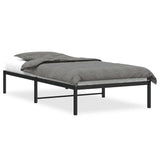 Metal Bed Frame without Mattress Black 107x203cm 373651