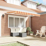 Retractable Awning Yellow 350 x 200 cm Fabric 3329689