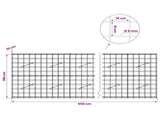 Gabion with 5 mm Wire and 10x10 cm Mesh 550x10x100 cm 3464933
