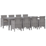 Garden Dining Set 9 pcs White Polypropylene 3378743