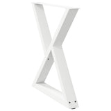 Dining Table Legs 2 pcs White 80x cm Steel 4012729