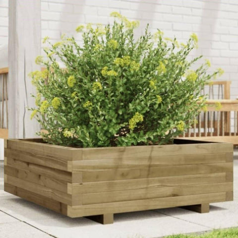 ZNTS Garden Planter 70x70x26.5 cm Impregnated Wood Pine 847307