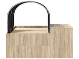 Bed with Tunnel 3 pcs Artisian Oak and Black Engineered Wood 3423520