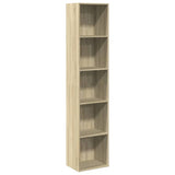 Bookcase Sonoma Oak 40x30x189 cm Engineered Wood 857887