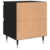 Bedside Cabinets 2 pcs Black 40x35x50 cm Engineered Wood 826863