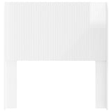Headboard High Gloss White Engineered Wood 889619