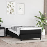 Box Spring Bed Frame Black Single Fabric 3121165