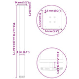 Bar Table Legs 4 pcs Anthracite 110-112 cm Steel 4012482