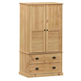 Wardrobe VIGO 90x55x170 cm Solid Wood Pine 353163