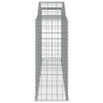 Arched Gabion Baskets 3 pcs 300x50x120/140 cm Galvanised Iron 3146720