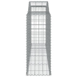 Arched Gabion Baskets 3 pcs 300x50x120/140 cm Galvanised Iron 3146720