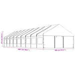 Gazebo with Roof White 20.07x5.88x3.75 m Polyethylene 3155501