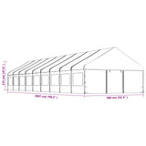 Gazebo with Roof White 20.07x5.88x3.75 m Polyethylene 3155501