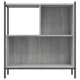 Bookcase Grey Sonoma 72x28x77.5 cm Engineered Wood 838881