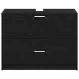 Bathroom Cabinet Black Oak 78 x 37 x 59 cm Engineered wood 868832