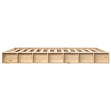 Bed Frame without Mattress 150x200 cm King Size King Size Solid Wood 820671