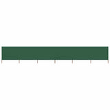 6-panel Wind Screen Fabric 800x80 cm Green 44544