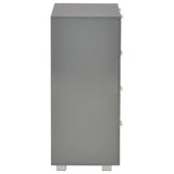 283714 Sideboard High Gloss Grey 60x35x80 cm Engineered Wood