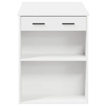 ZNTS Desk with Drawer and Shelf White 102x62x77.5 cm Engineered Wood 858686