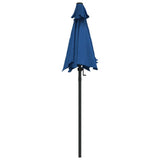 Garden Parasol Blue 200x224 cm Aluminium 47211