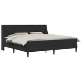 Bed Frame with Mattress Black 180 x 200 cm Velvet 3415243