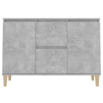 ZNTS Sideboard Concrete Grey 101x35x70 cm Engineered Wood 806107