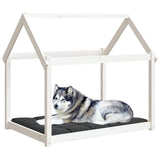 Dog Bed White 111x80x100 cm Solid Wood Pine 822218