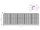 Gabion with 3.5 mm Wire and 5x2.5 cm Mesh 500x20x200 cm 3461716