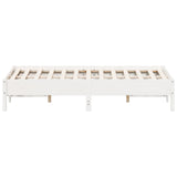 Bed Frame without Mattress White 140x190 cm Solid Wood Pine 842715