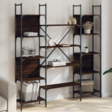 Bookshelf Brown Oak 155.5x24x166.5 cm Engineered Wood 838862