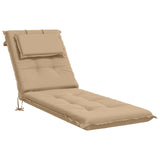 Sunlounger Cushion GEMERT 100% Polyester Sand 190 x 60 x 9 cm 947518
