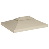 Gazebo Cover Canopy Replacement 310 g / m Beige 3 x 4 m 40881