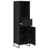 Book Cabinet Black Oak 43 x 36 x 150.5 cm Engineered Wood 886624
