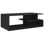 ZNTS Coffee Table Black 102x55x35 cm Engineered Wood 848011