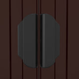 Garden Shed Dark Brown 192x440x223 cm Galvanised Steel 3147463