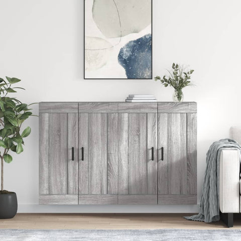 Wall Mounted Cabinets 2 pcs Grey Sonoma Engineered Wood 3198031