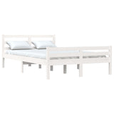Bed Frame without Mattress White Solid Wood 140x200 cm 814820