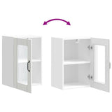 Kitchen Wall Cabinet with Glass Door Lucca White 853767