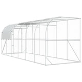 Against Wall Chicken Coop Silver 600 x 200 x 215 cm 3434742