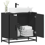 ZNTS Bathroom Sink Cabinet Black 65x33x60 cm Engineered Wood 849264