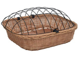 Bike Front Basket with Cover 50x45x35 cm Natural Willow 170902