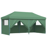 Foldable Party Tent Pop-Up with 4 Sidewalls Green 4004952